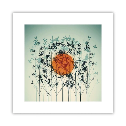 Poster - Japanese Sun - 30x30 cm