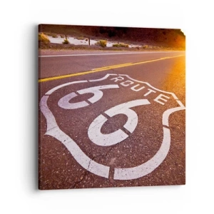 Canvas picture - Famous Route 66 - 40x40 cm