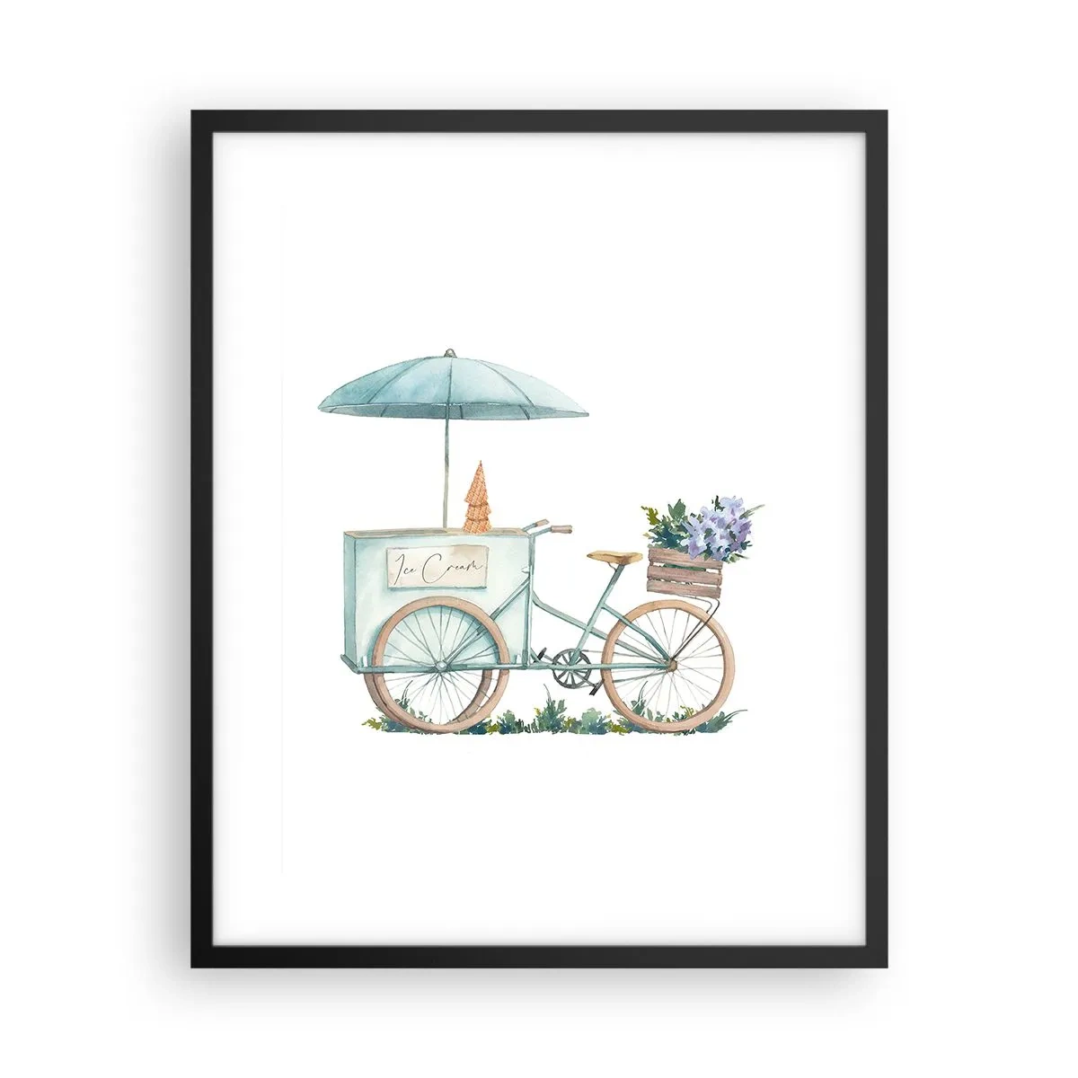 Poster in black frame - Sweet Memory of the Summer - 40x50 cm