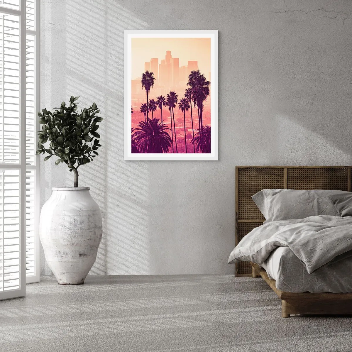 Poster in white frmae - Californian Landscape - 30x40 cm