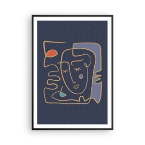 Poster in black frame - Deeply In Thoughts - 70x100 cm