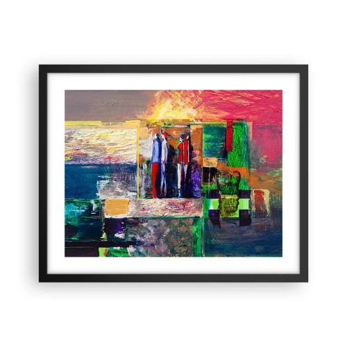 Poster in black frame - Relations and Emotions - 50x40 cm