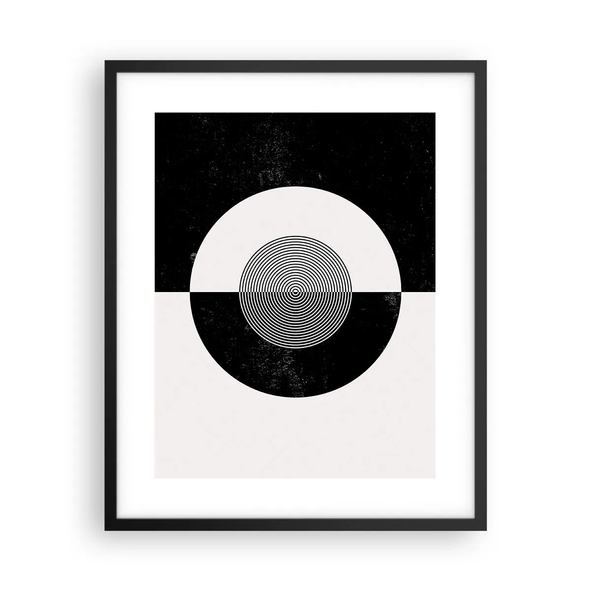 Poster in black frame - Harmony in Black and White - 40x50 cm