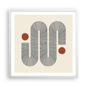 Poster in white frmae - From Beginning till the End - 60x60 cm