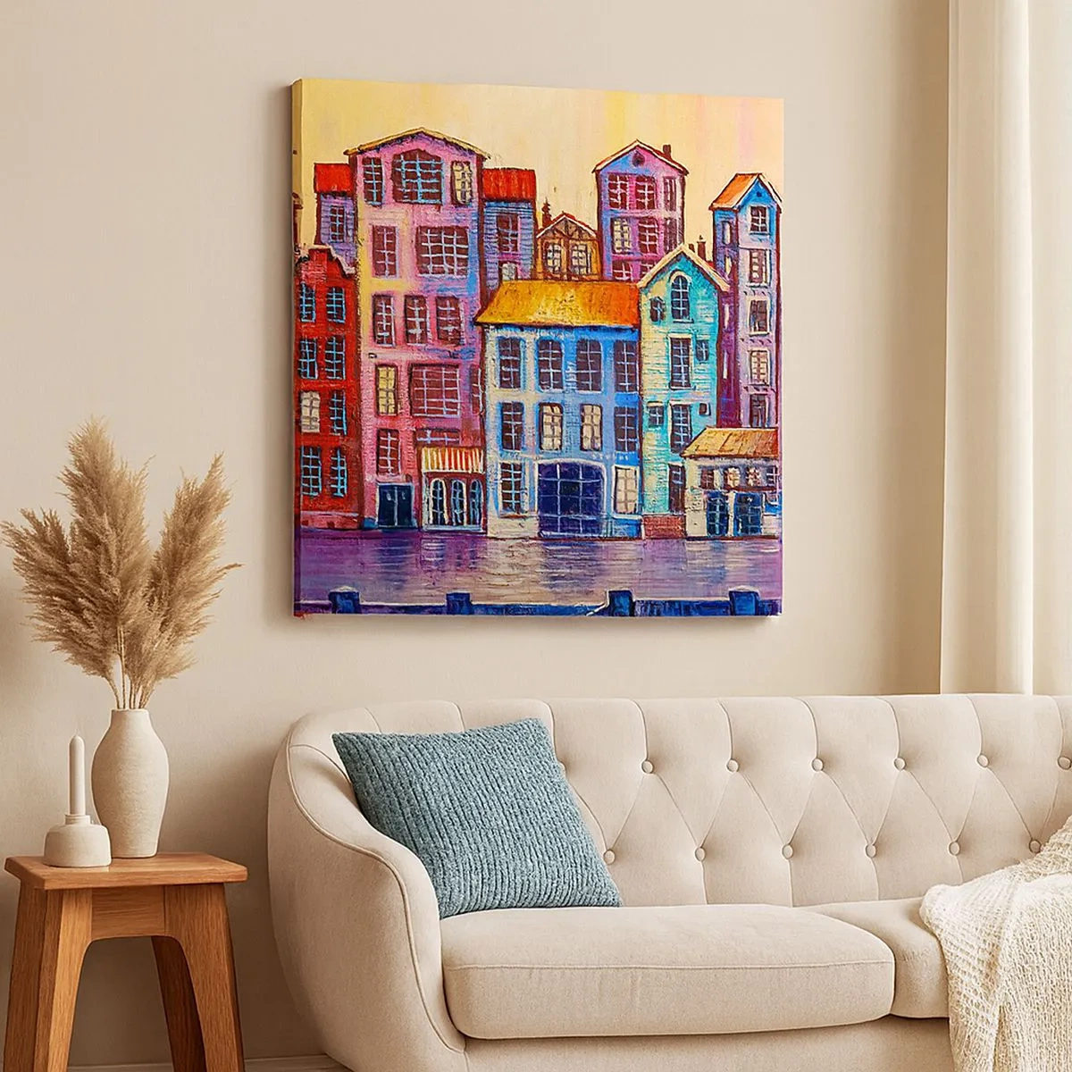 Canvas picture - City Like From a Fairytale - 30x30 cm