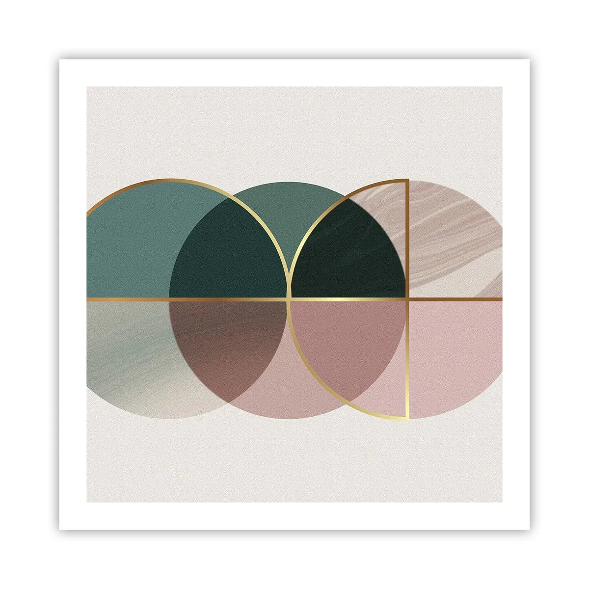 Poster - Circle after Circle - 60x60 cm