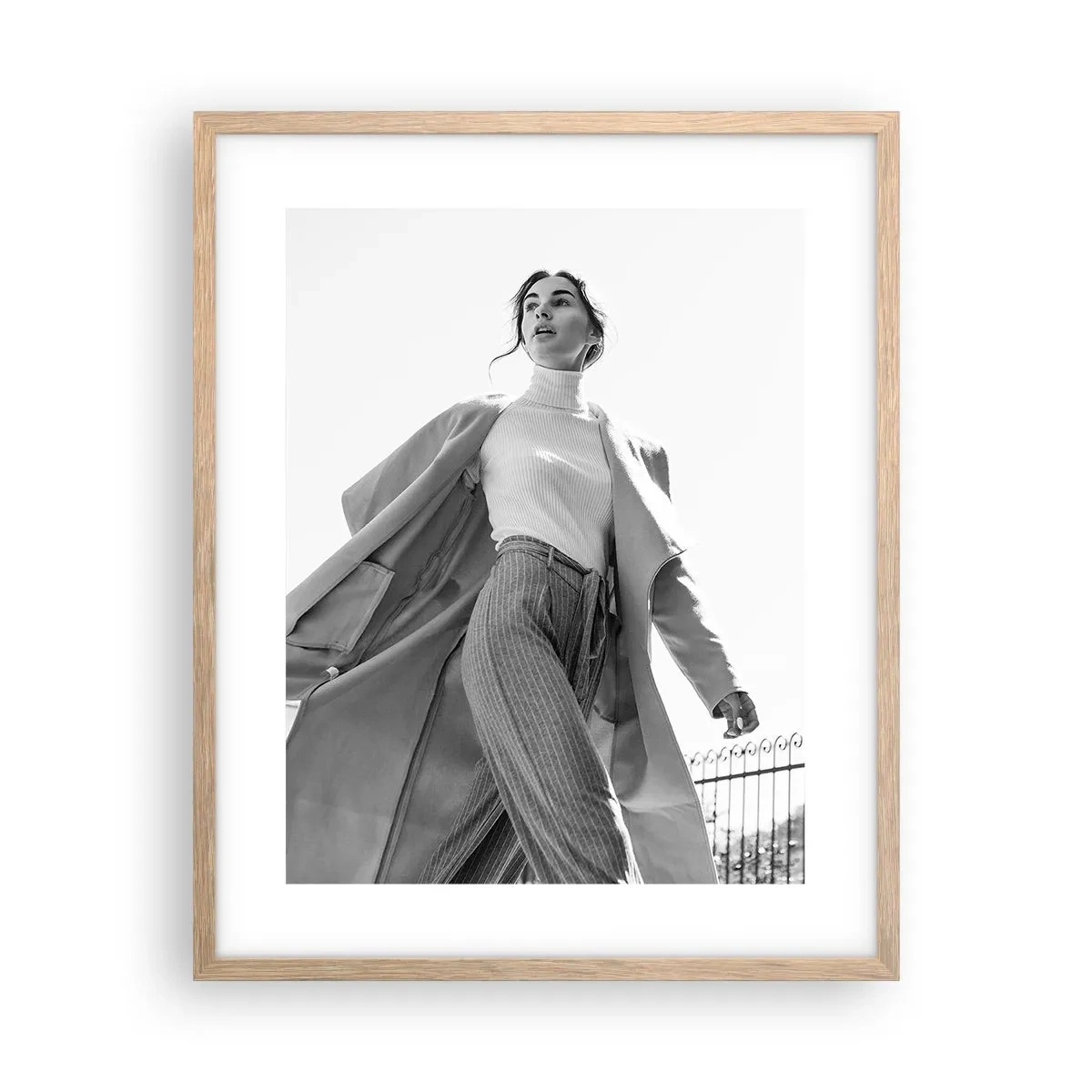 Poster in light oak frame - Are You Coming With Me? - 40x50 cm
