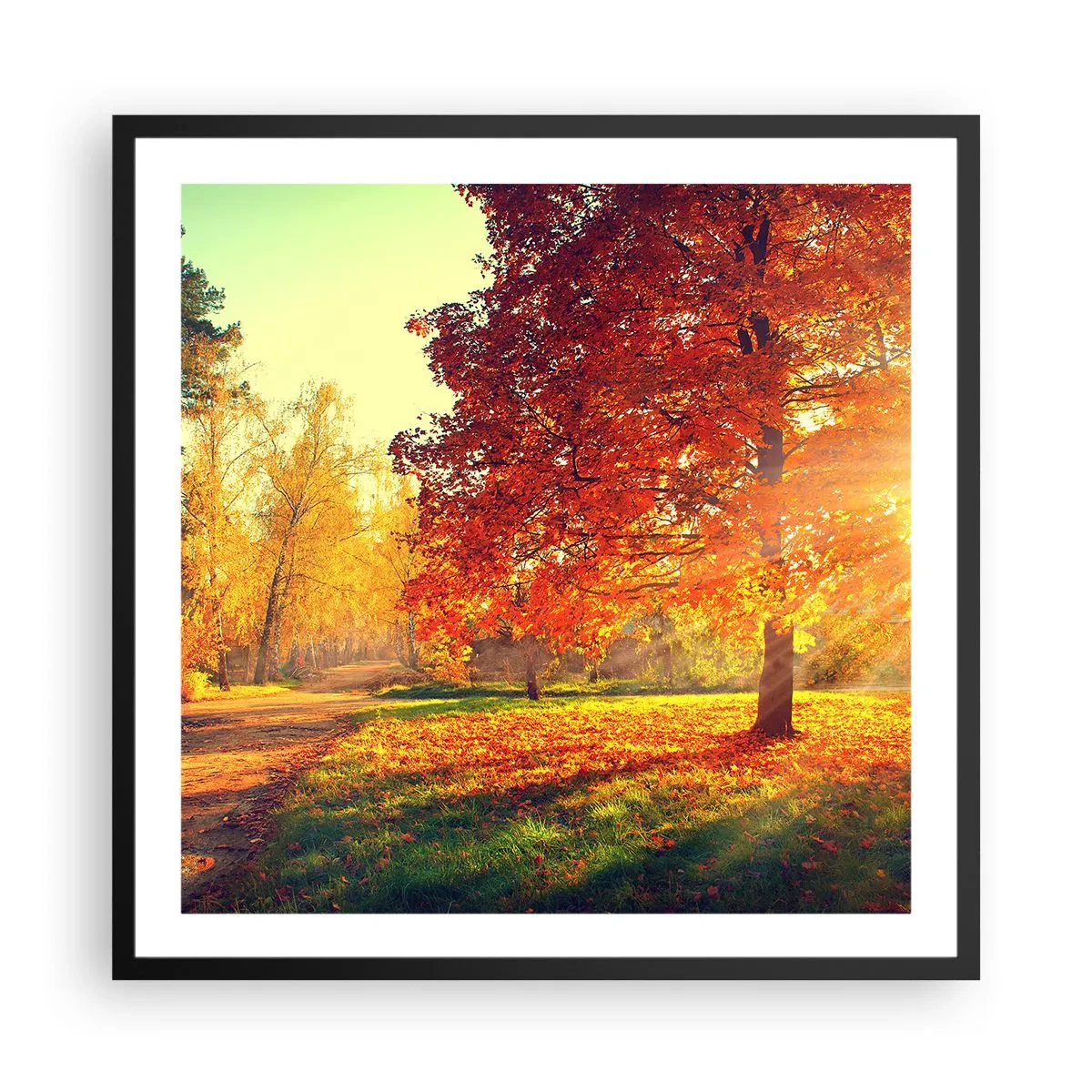Poster in black frame - Ginger Is Beautiful - 60x60 cm