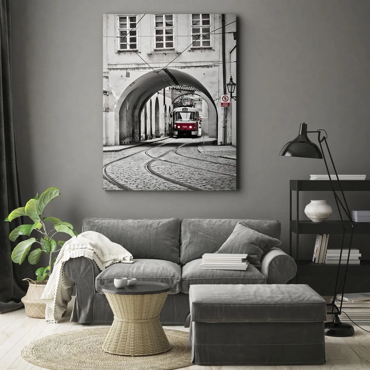 Canvas picture - Through City Labirynth - 50x70 cm