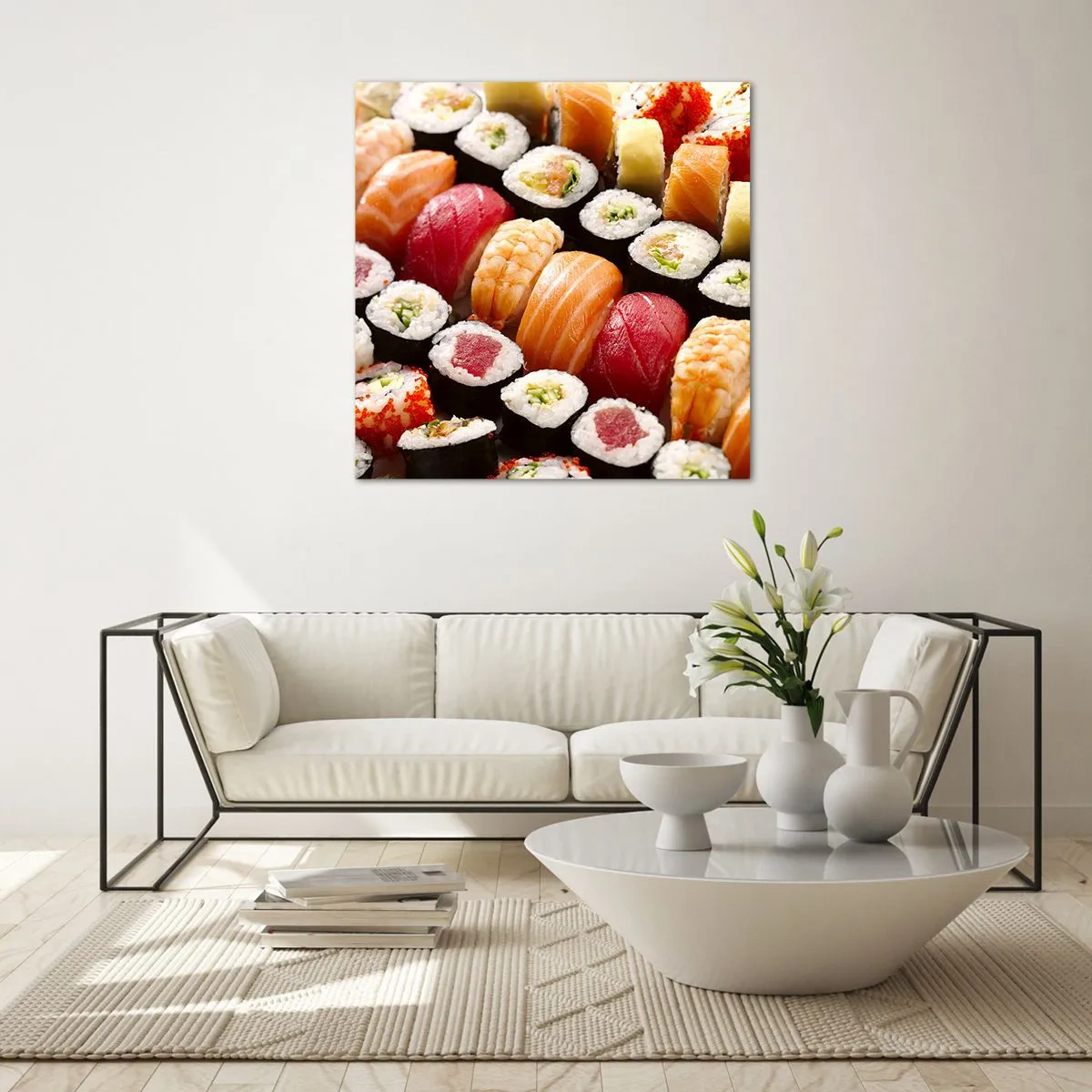 Glass picture - Colours and Flavours of Asia - 30x30 cm