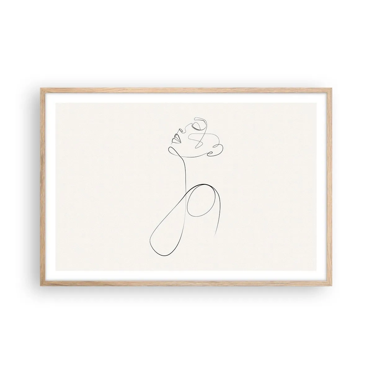 Poster in light oak frame - Entangled in Dreams - 91x61 cm