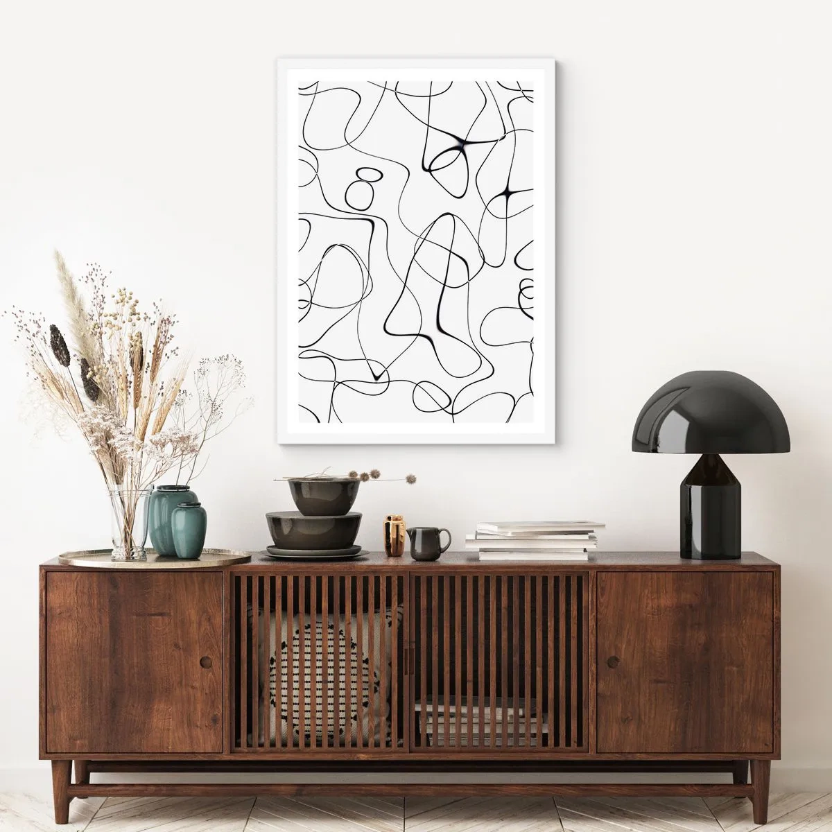 Poster in white frmae - Life Paths, Trails of Fortune - 30x40 cm