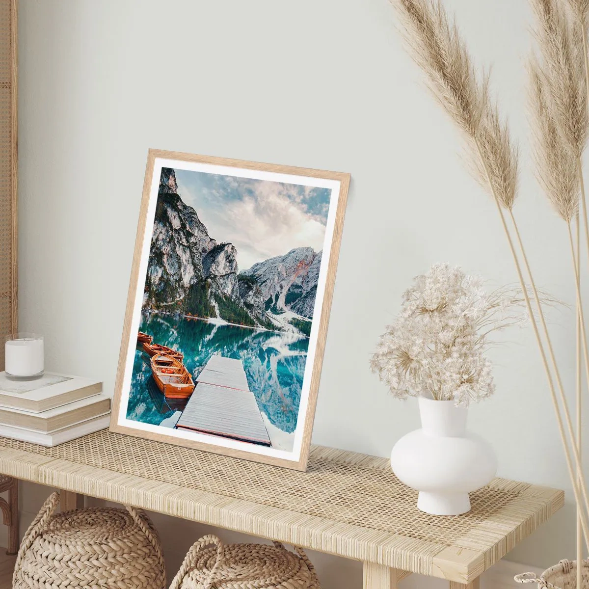 Poster in light oak frame - We Will Show You Beauty - 50x70 cm