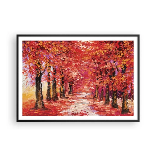 Poster in black frame - Autumnal Impression - 100x70 cm