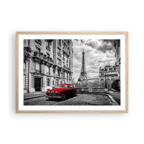 Poster in light oak frame - Predator in the City - 70x50 cm