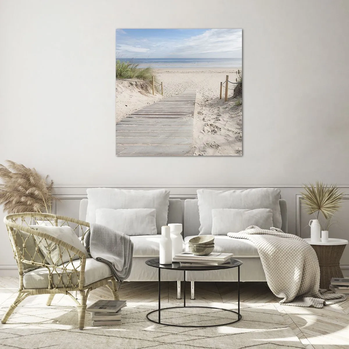 Glass picture - Until the Horizon - 70x70 cm