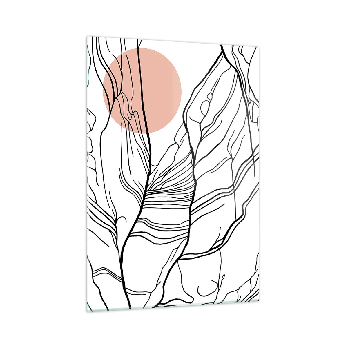 Glass picture - In a Web of Twigs - 50x70 cm