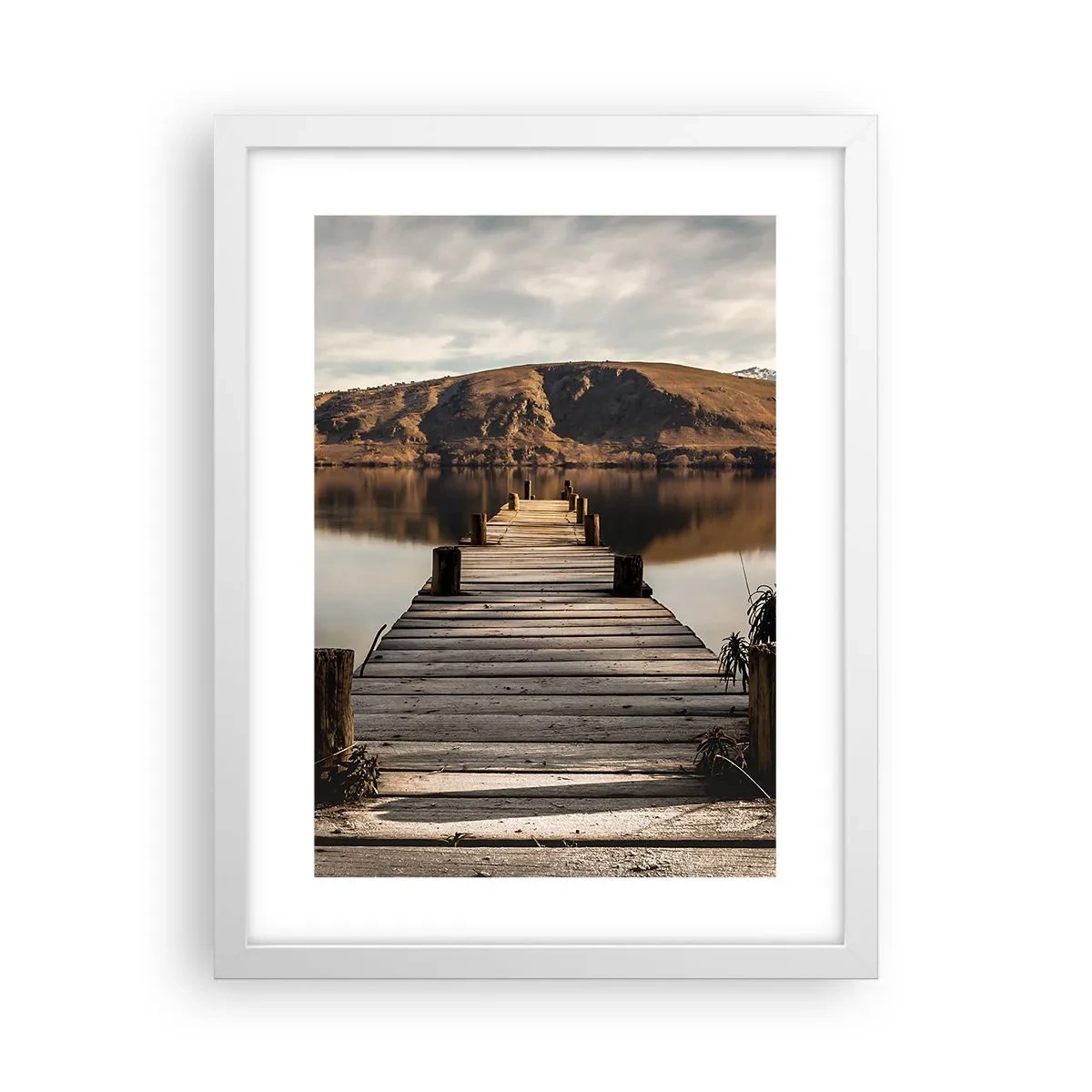 Poster in white frmae - Landscape in Silence - 30x40 cm