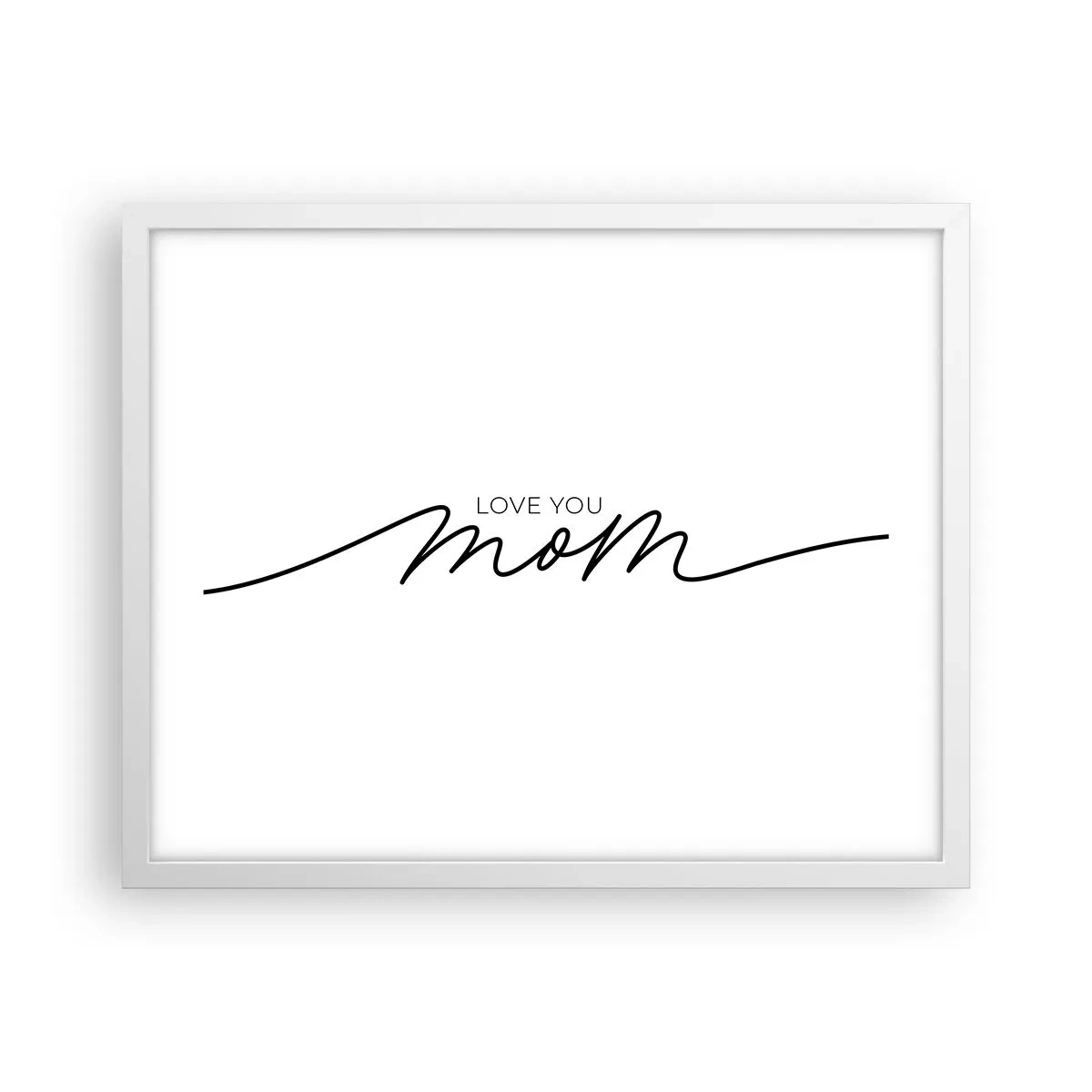 Poster in white frmae - Great Emotion - 50x40 cm