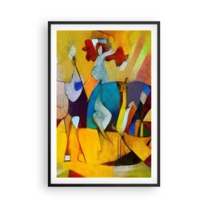 Poster in black frame - Sun -Life - Happiness - 61x91 cm