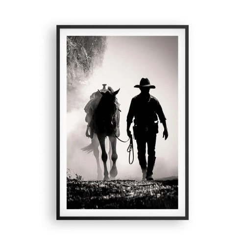 Poster in black frame - Texan Morning - 61x91 cm