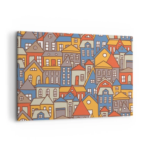 Canvas picture - House after House - 120x80 cm