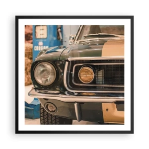 Poster in black frame - Encounter with the Legend - 60x60 cm