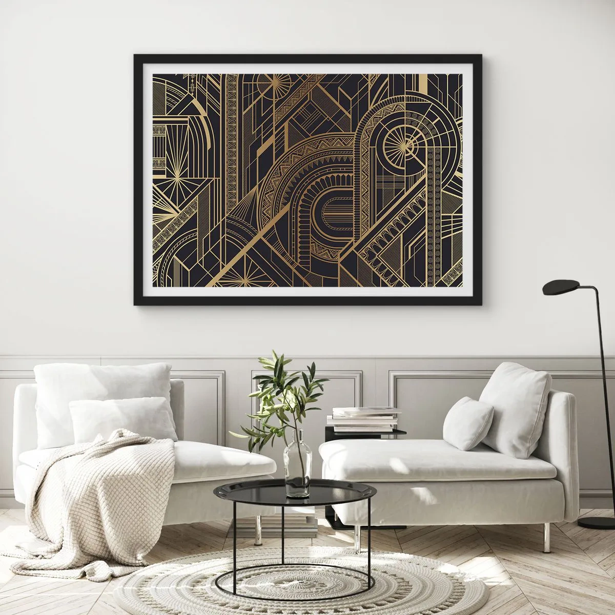 Poster in black frame - Concepts, Ideas, Plans - 50x40 cm