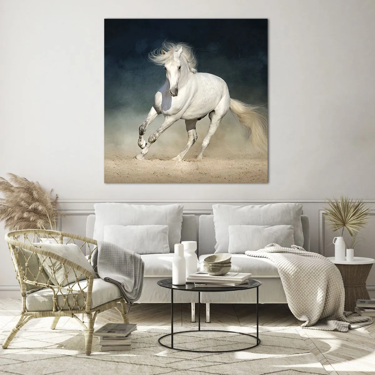 Glass picture - Freedom in a Pure State - 30x30 cm