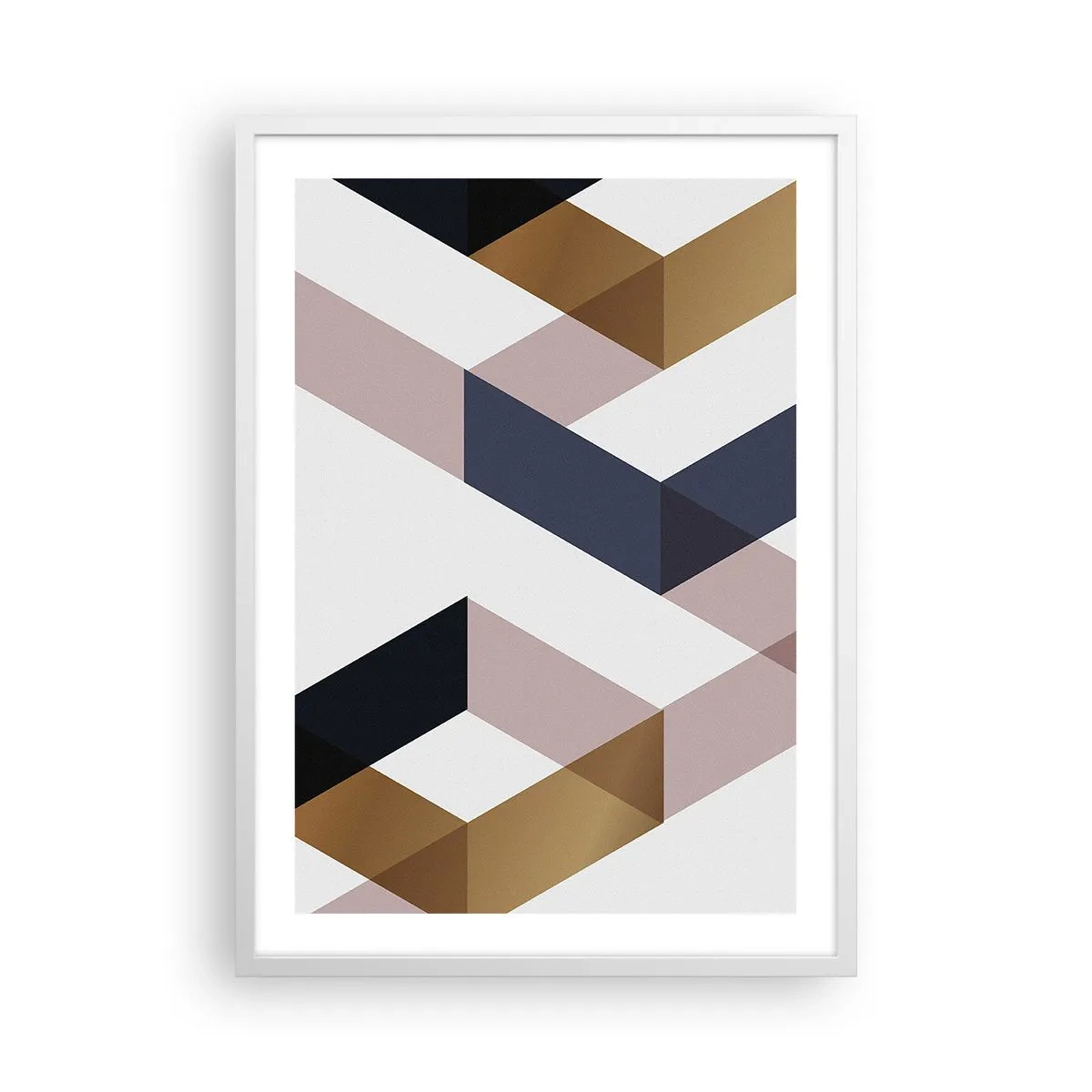 Poster in white frmae - Planes and Angles - 50x70 cm