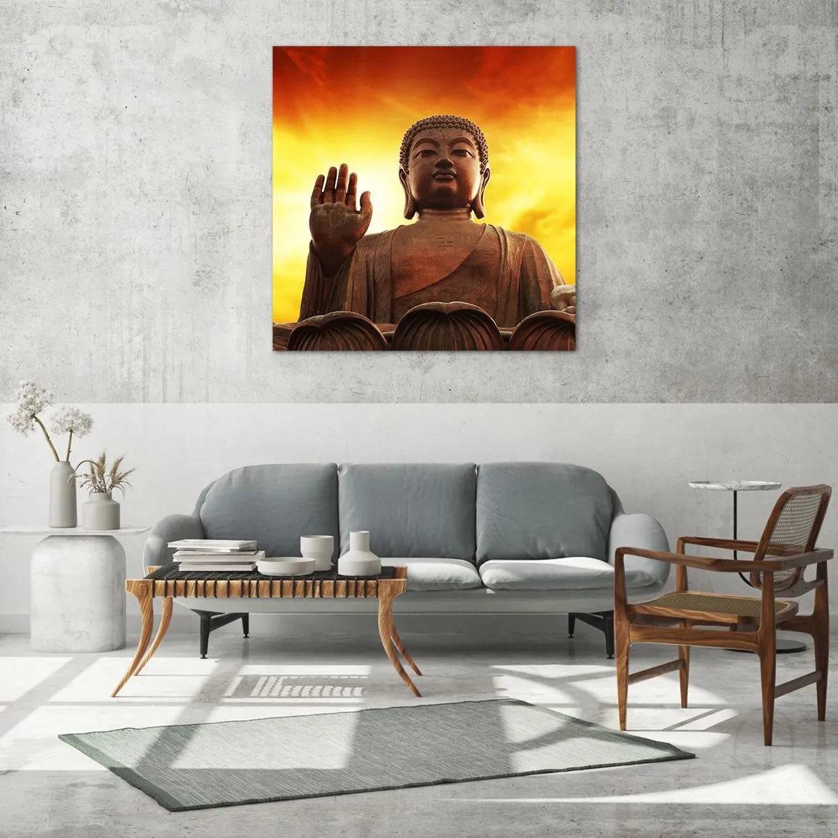 Glass picture - Peace of the World - 60x60 cm