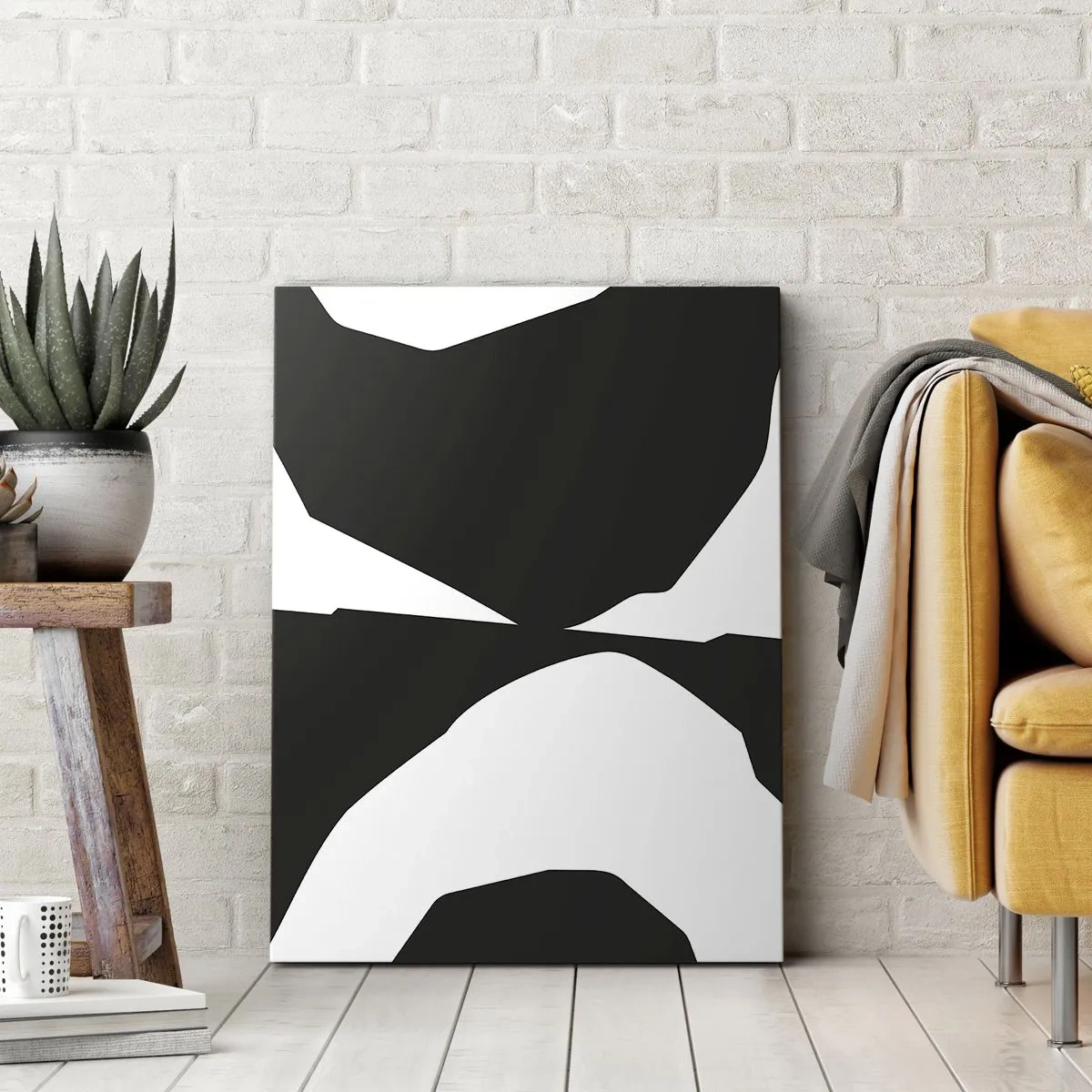 Canvas picture - Positive - Negative - 55x100 cm