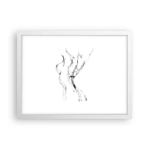 Poster in white frmae - Beautiful and Strong - 40x30 cm