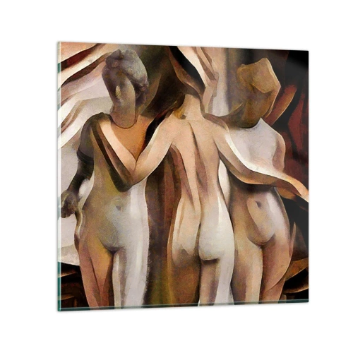 Glass picture - Three Graces 2.0 - 70x70 cm