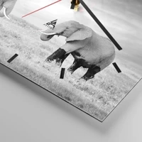 Clock face with lines