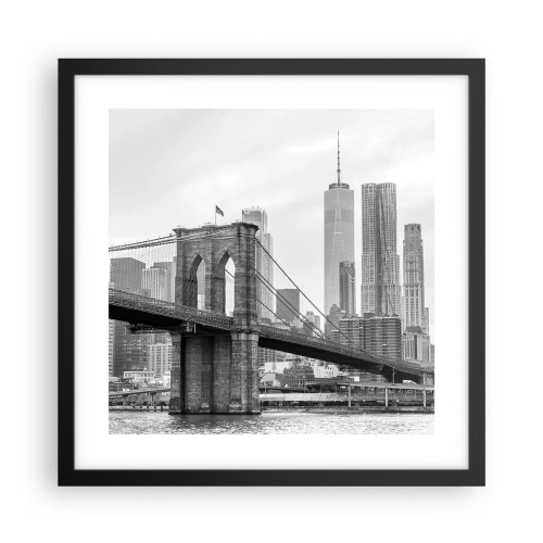Poster in black frame - New York Style  - 40x40 cm