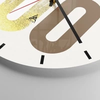 Clock face with lines