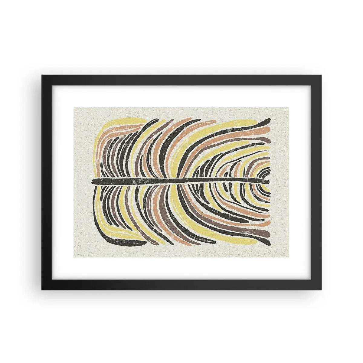 Poster in black frame - Abstract: Life to the Full - 40x30 cm