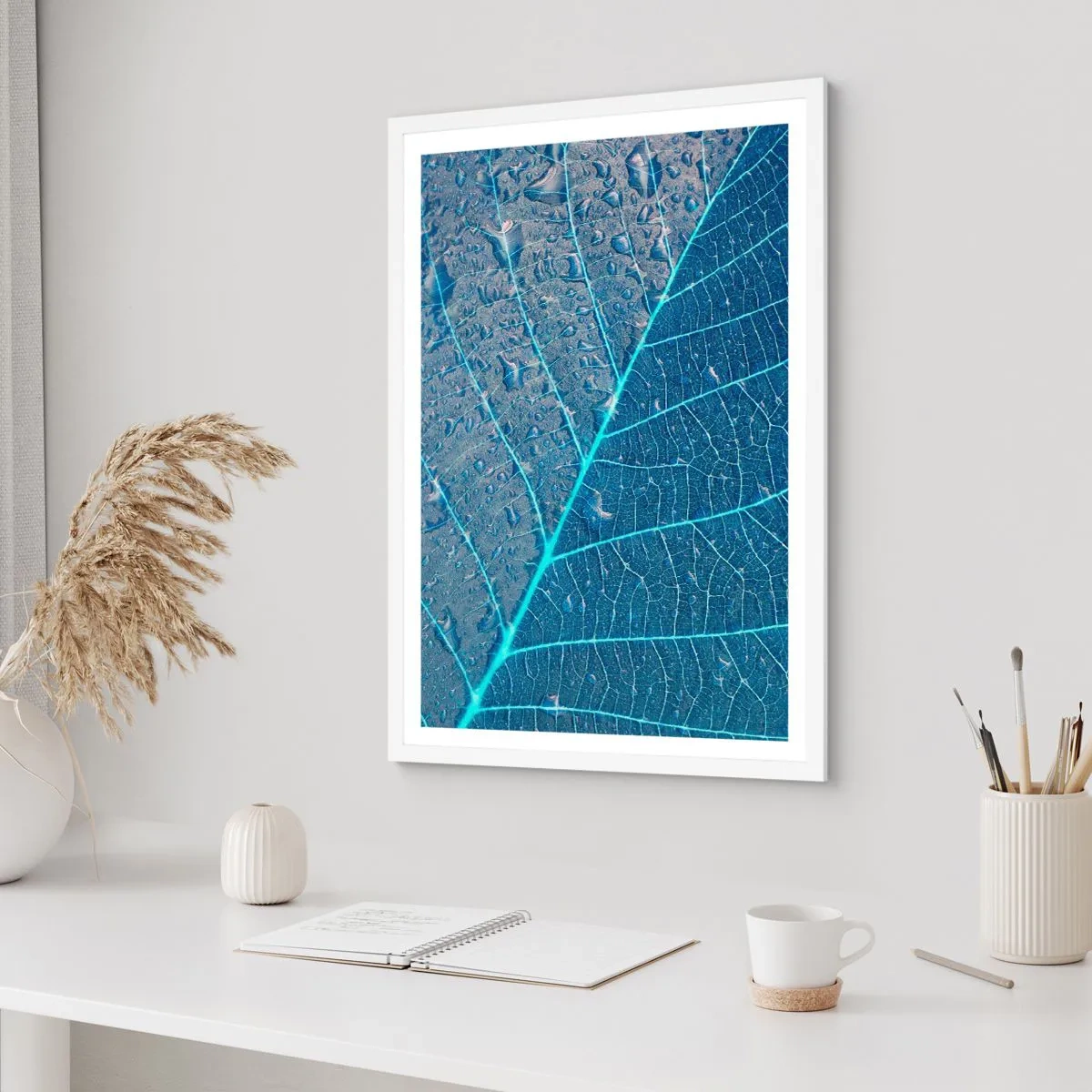 Poster in white frmae - Life in the Blue - 30x40 cm