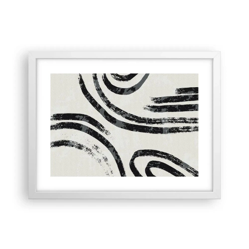 Poster in white frmae - Stopped Half Way - 40x30 cm