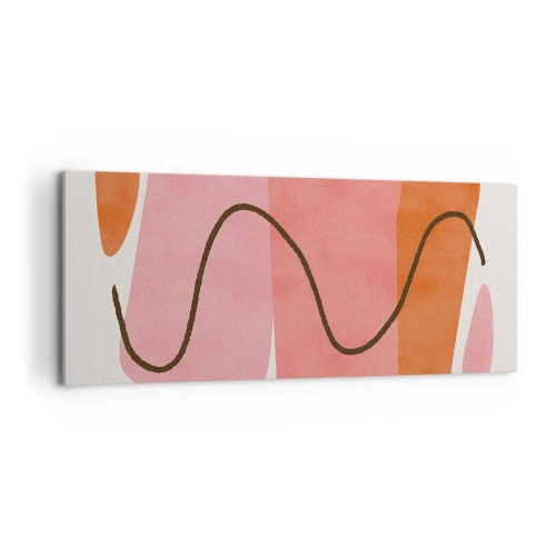 Canvas picture - Gentle Movement of forms - 100x40 cm
