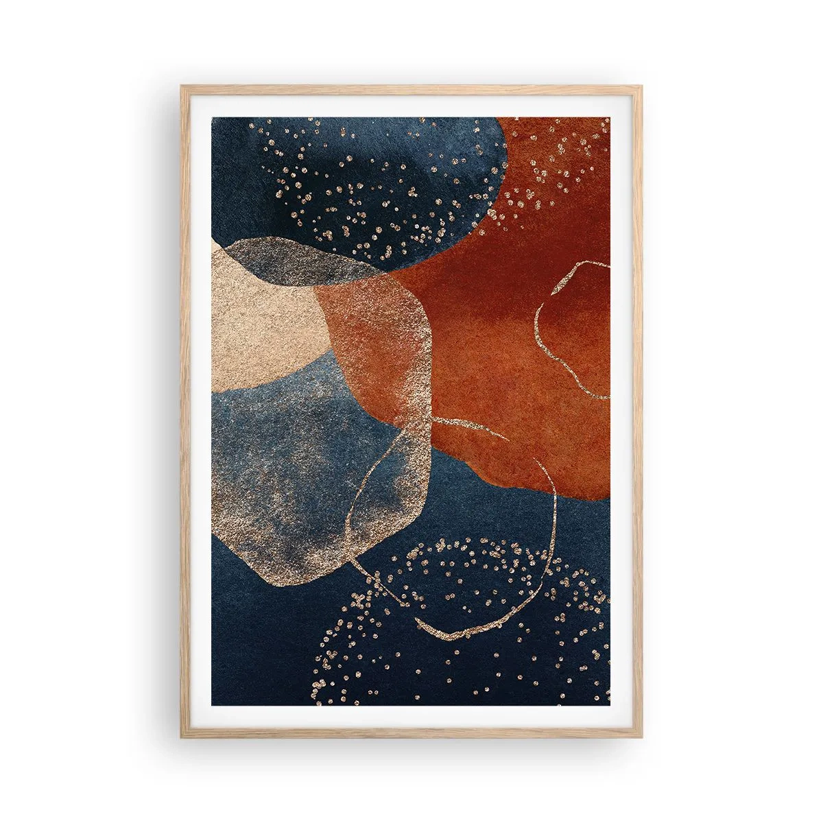 Poster in light oak frame - Lightness of Being - 70x100 cm