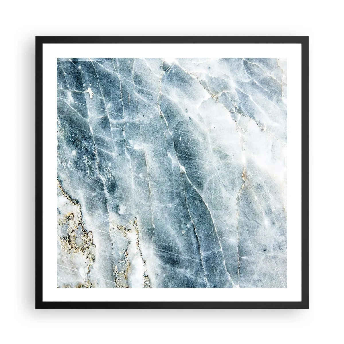 Poster in black frame - Icy World - 60x60 cm