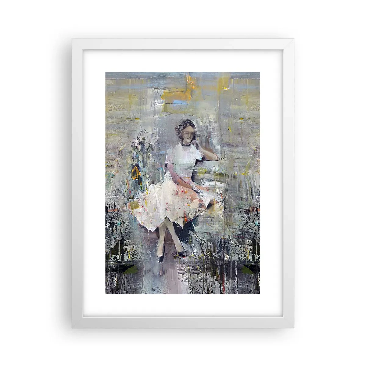 Poster in white frmae - Classical and Modern - 30x40 cm
