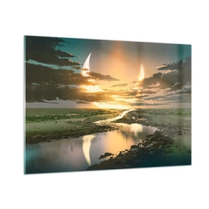 Glass picture - Somewhere in a Distant Galaxy - 100x70 cm