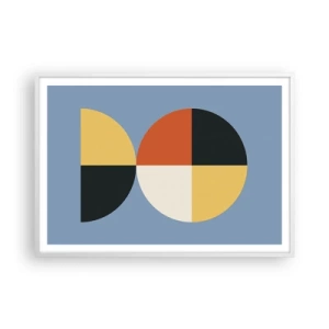 Poster in white frmae - Look and Count - 100x70 cm