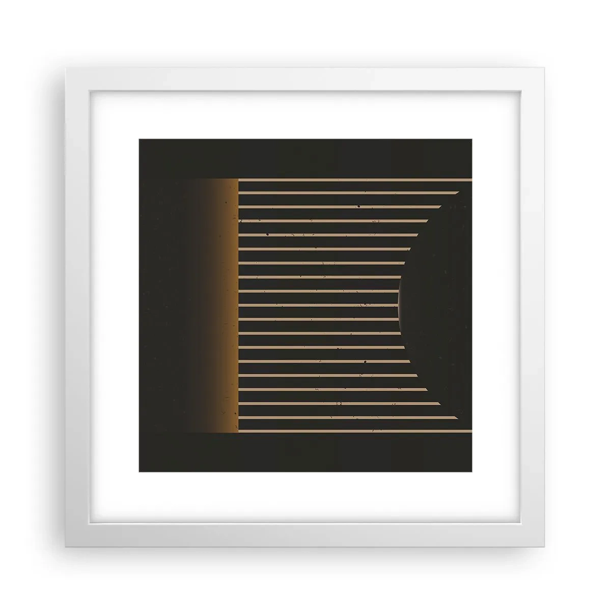 Poster in white frmae - Investigating Darkness - 30x30 cm