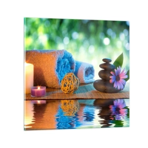 Glass picture - Time for the Body - 40x40 cm