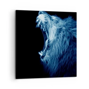 Canvas picture - Flaming Rage of a King - 50x50 cm