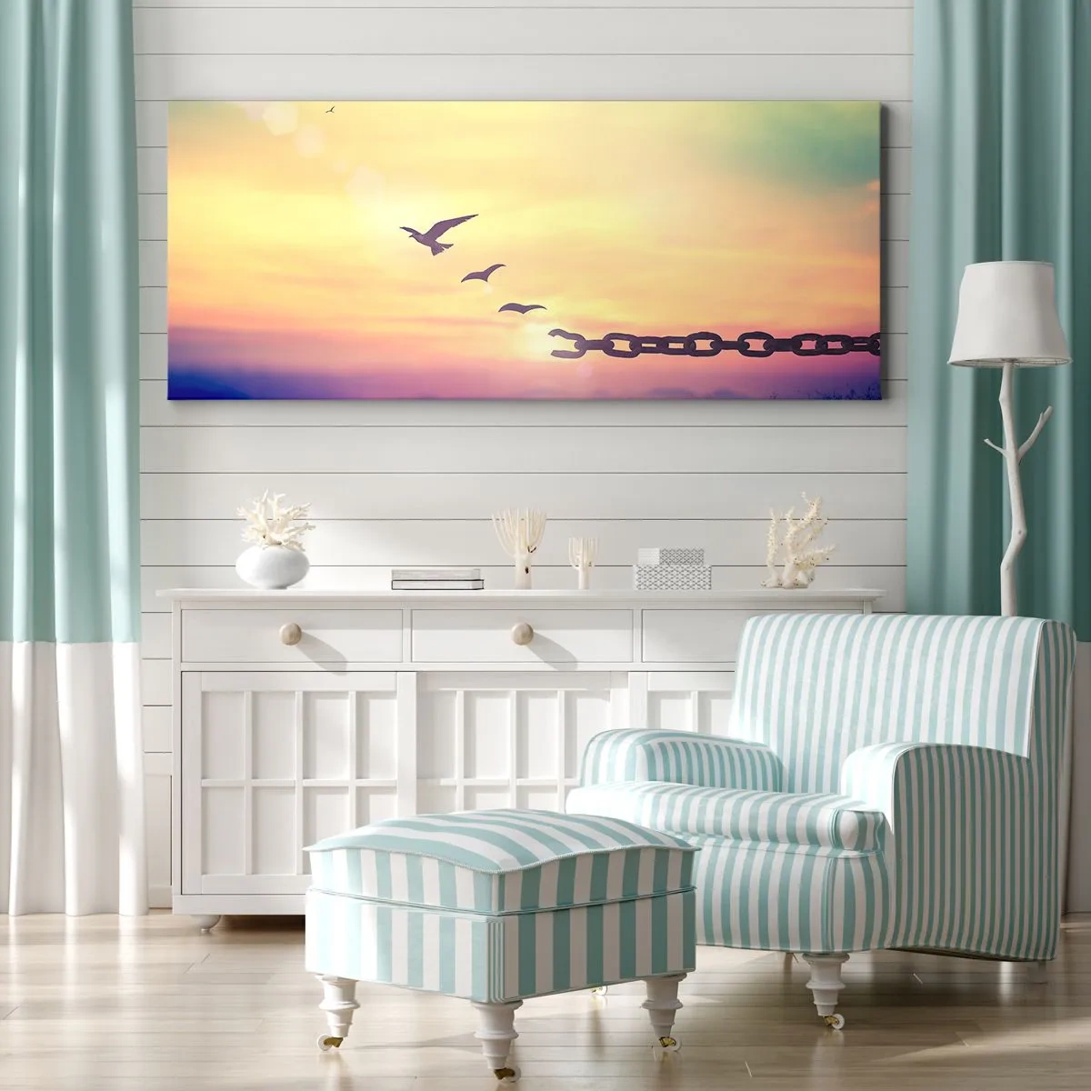 Canvas picture - Victory of Freedom - 140x50 cm